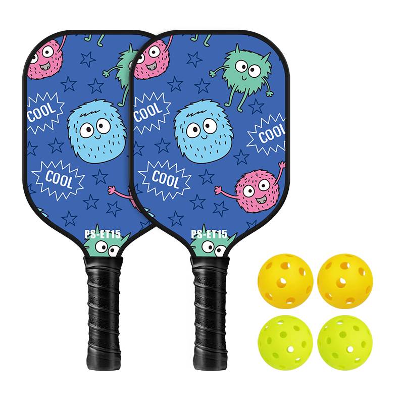 [PS-ET15] Glass fiber two ball rackets+four goals